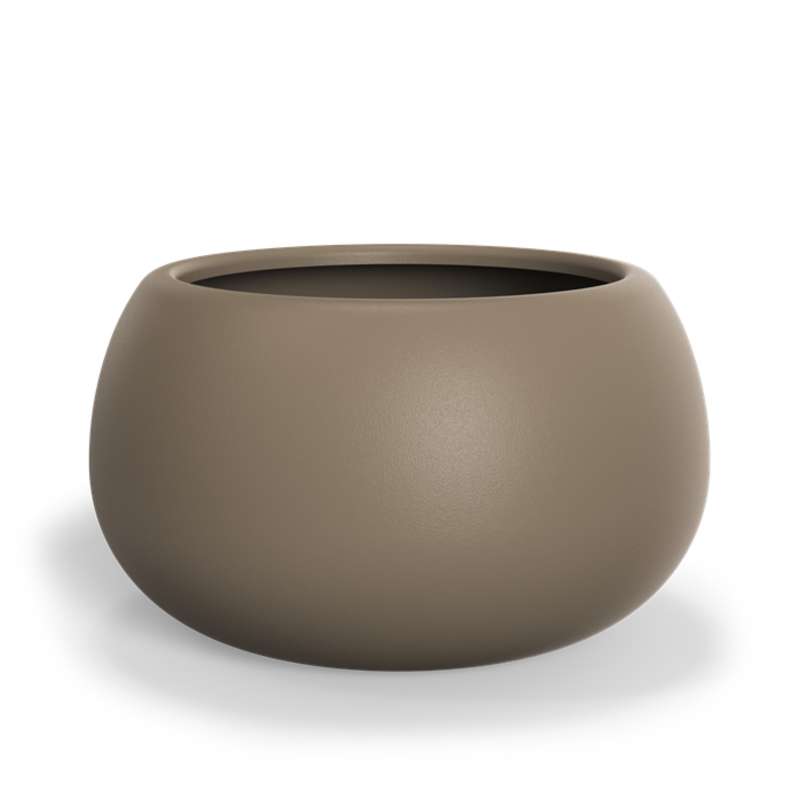 Adezz Mero Pflanzgefäß Fiberglas Pflanzkübel Blumenkübel 120x70 cm beigegrau