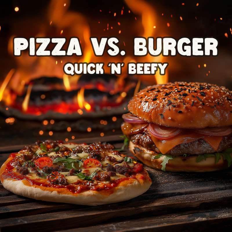 20.08.2025 Pizza vs. Burger - Quick 'n' Beefy - Mittwoch - ca. 3 - 4 Stunden