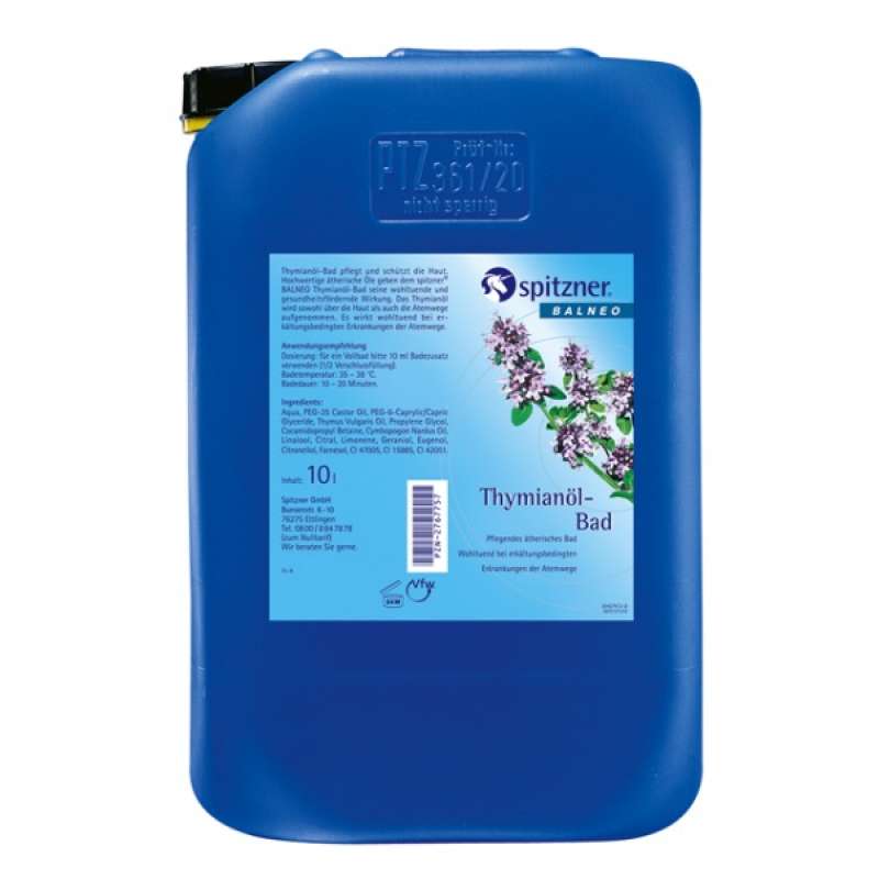 Spitzner Thymianöl Bad 10 Liter Ätherische und Extraktbäder 42719253
