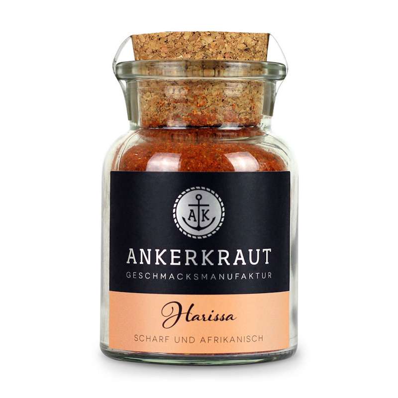 Ankerkraut Harissa Gewürzmischung im Korkenglas 90 g Scharf und Afrikanisch
