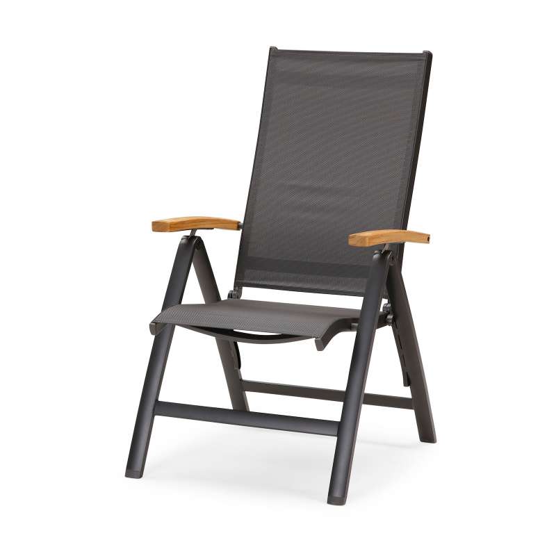 Best Cavalese Klappstuhl Gartenstuhl Folding Chair Anthrazit 62 x 67 x 110 cm