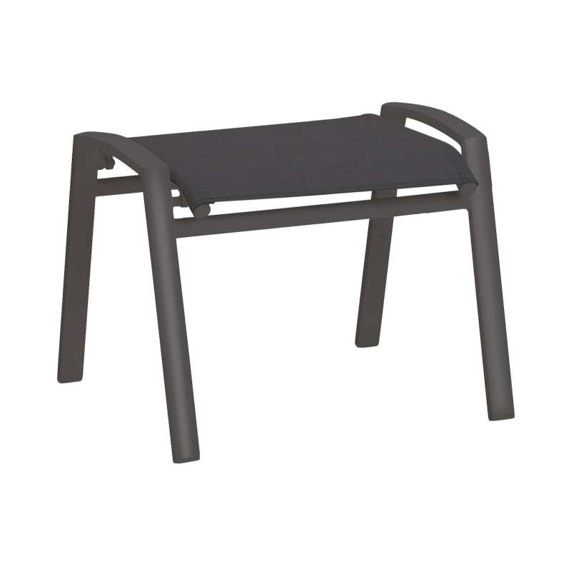Best Cavalese Hocker Gartenhocker für Klappstuhl Anthrazit 59 x 51 x 45 cm