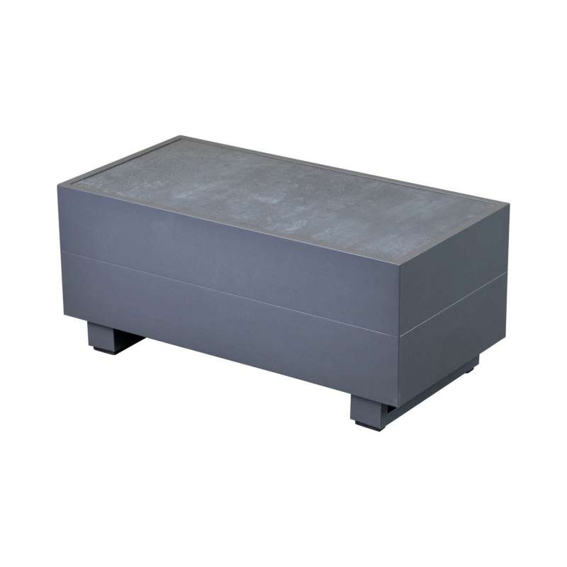 Inko Lounge-Tisch Pasadena Aluminium anthrazit 35x70 cm
