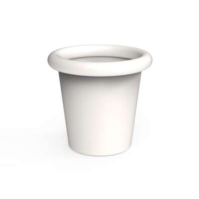 Vorschau: Dipott Pflanzgefäß Tube rund aus Aluminium RAL 9016 verkehrsweiß Pflanzkübel Vorschau: Dipott Pflanzgefäß Tube rund aus Aluminium RAL 9016 verkehrsweiß Pflanzkübel