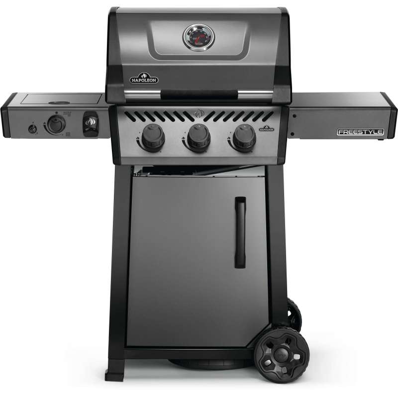 Napoleon Freestyle 365 DSIB Graphit Gasgrill 4 Brenner mit SIZZLE ZONE und Tür F365DSIBPGT-DE