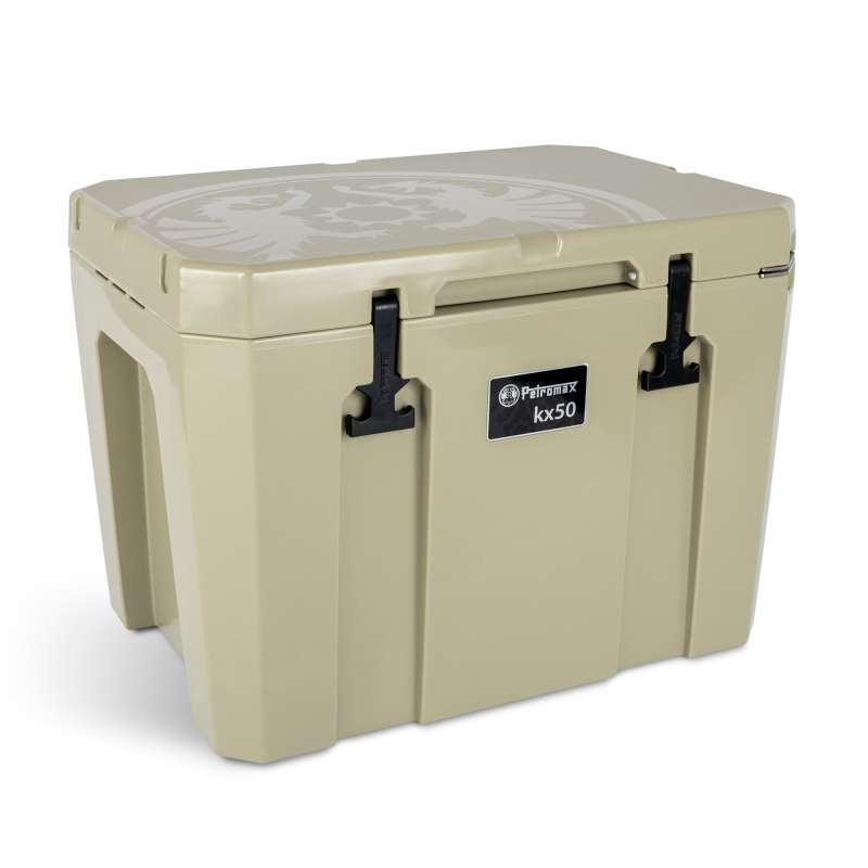 Petromax Kühlbox 50 Liter kx50 Sand für Camping, Angeln und Picknick / Stromunabhängig