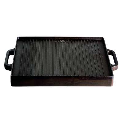 Gusseisenkuss® Grillplatte aus Gusseisen 32x32 cm Gussplatte Plancha geriffelt/glatt Gusseisenkuss® Grillplatte aus Gusseisen 32x32 cm Gussplatte Plancha geriffelt/glatt