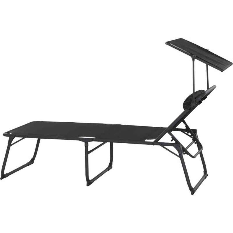 Siena Garden Campingliege COMFORT, 5-fach verstellbar, anthrazit M31055