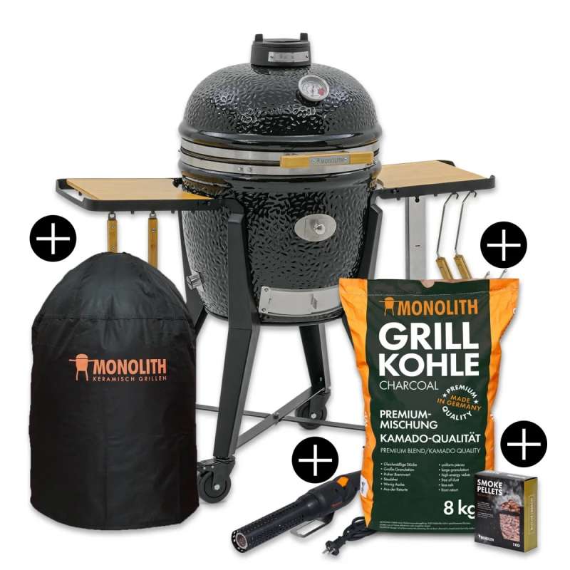 Monolith Starterset TWO.55 Keramikgrill mit Gestell inkl. Zubehör-Starterpaket 121000.55-START