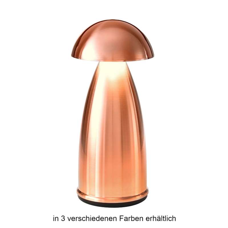 NEOZ kabellose Akku-Tischleuchte OWL 1 UNO LED-Lampe dimmbar 1 Watt 19x7,8 cm
