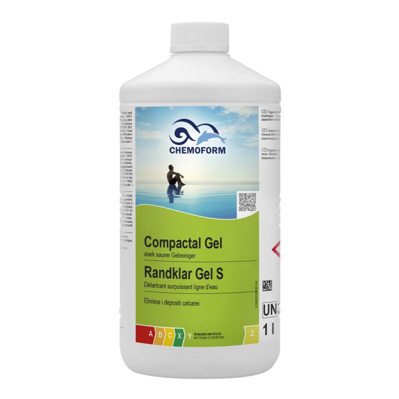 Chemoform Compactal Gel 1 l gegen Ablagerungen und Verschmutzungen am Beckenrand