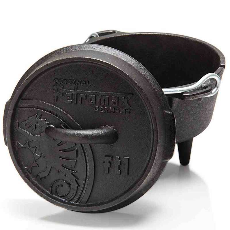 Petromax Feuertopf ft1 mit Füßen 0,9 Liter Gusseisen 18x15x18 cm Dutch Oven