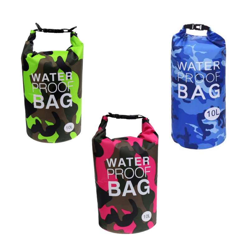 Drybag 10L SET Tasche 10 Liter Familienset wasserdicht Packsack Camouflage Water proof