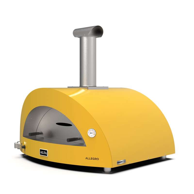 Alfa Forni Gas Pizzaofen MODERNO 5 Pizze Gelb FXMD-5P-GGIA-DE