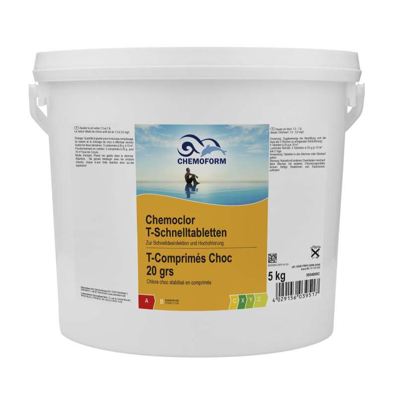Chemoform Chemoclor T-Schnelltabletten 20 g zur Stoß- und Dauerchlorung 5 kg