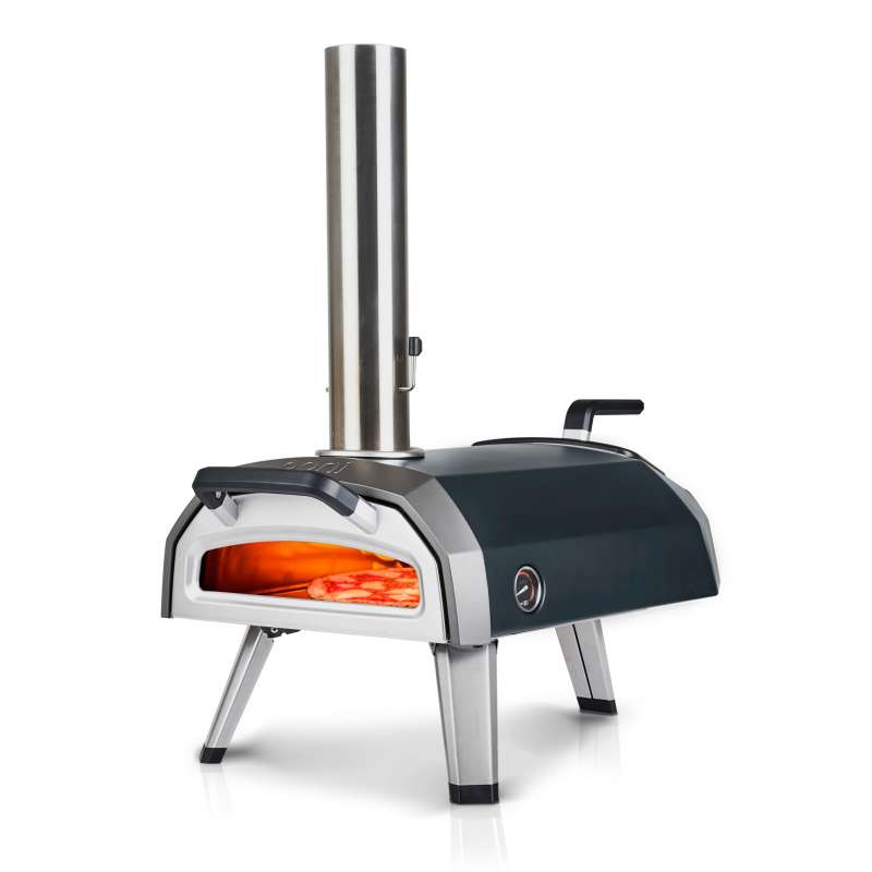 Ooni Karu 12G Multi-Brennstoff Outdoor Pizzaofen für Holz, Holzkohle und Gas inkl. Pizzastein