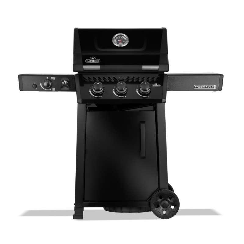 Napoleon Freestyle PRO 365 Gasgrill Schwarz mit Tür 3 Brenner & SIZZLE ZONE FP365DSIBPK-1-DE