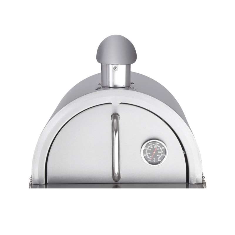 Allgrill Pizzaofen-Edelstahlhaube für MULTI-KULTI mit Kamin Pizzahaube Backhaube