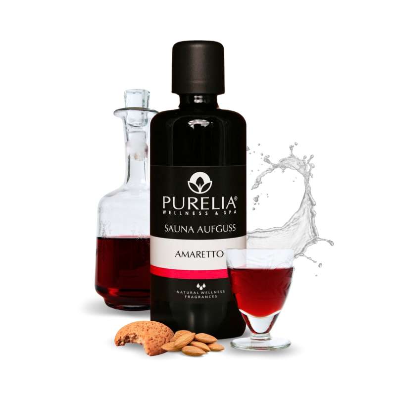 PURELIA Saunaaufguss Amaretto 100 ml natürlicher Sauna-aufguss - reine ätherische Öle