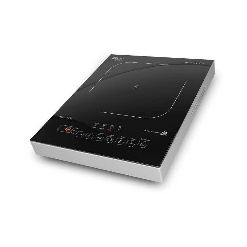 Caso Design Pro Gourmet 2100 Mobiles Einzelinduktionskochfeld Kochplatte mit Smart Control