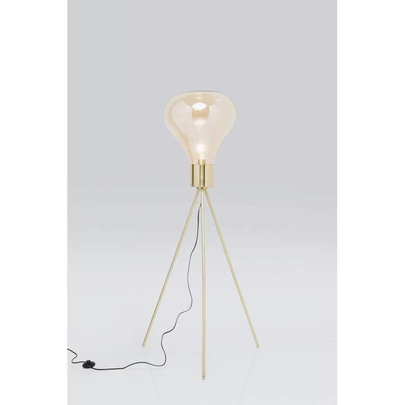 KARE Design Stehleuchte Tripod Pear 160 cm Skulpturale Stehlampe mit Glasschirm 51318
