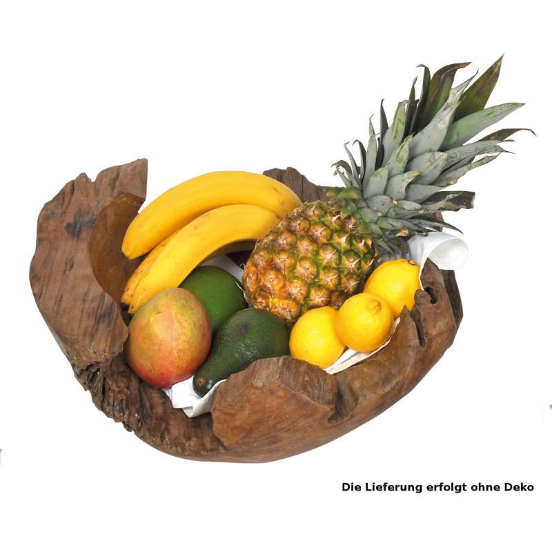 Sonnenpartner Deko Teak Schale Woodyroot 50 cm rund 80061112