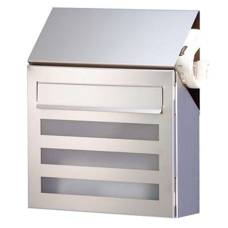 Heibi Edelstahl Briefkasten TERNO mit Acrylscheibe 64236-072