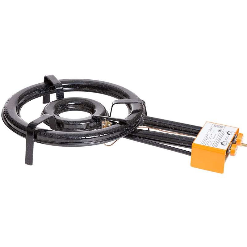 Paella World Paella-Brenner 2-Ring-Gasbrenner mit Zuendsicherung Ø 46 cm - 16,3 kW, 50 mbar