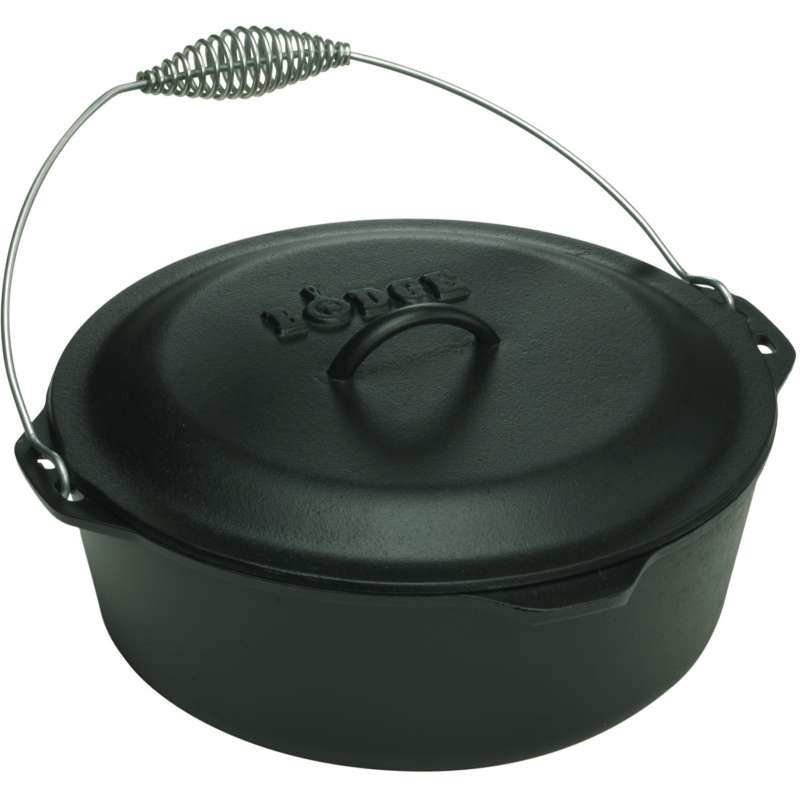 Lodge Cast Iron Dutch Oven Topf inkl. Deckel 8,5 Liter