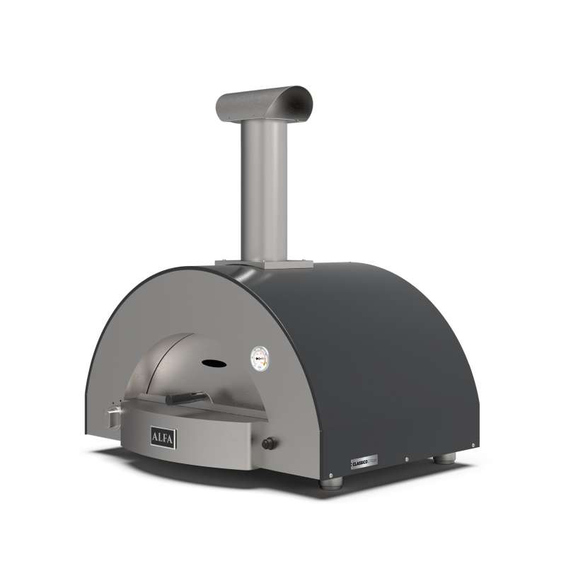 Alfa Forni Gas Pizzaofen CLASSICO 2 Pizze Schiefer Grau FXCL-2P-GGRA-DE