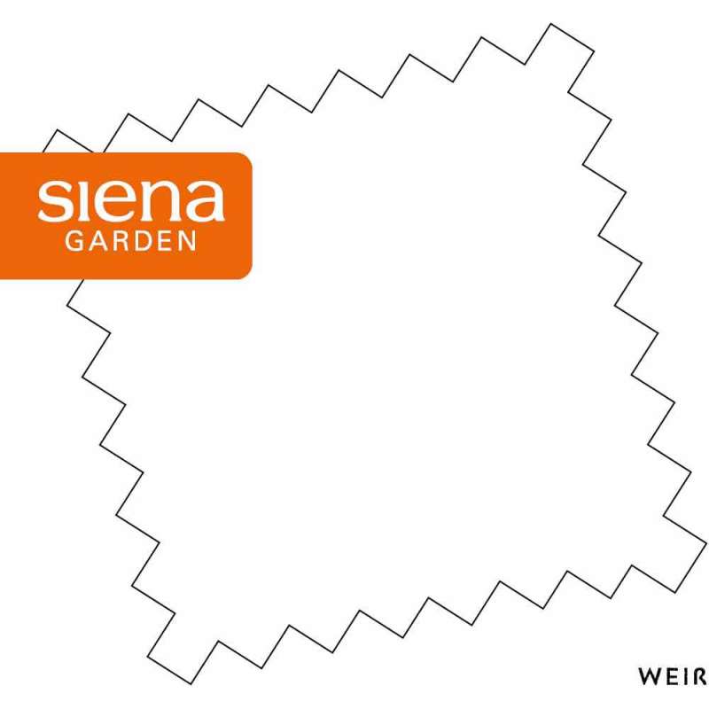 Siena Garden Ersatzdach BERLINO, rechteckig, 400x400 cm weiß 261633