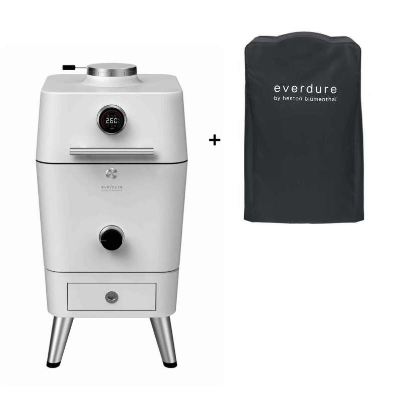 Everdure 4K Kamado Kohle- und elektrischer Outdoor Ofen Stone inkl. Premium Abdeckhaube