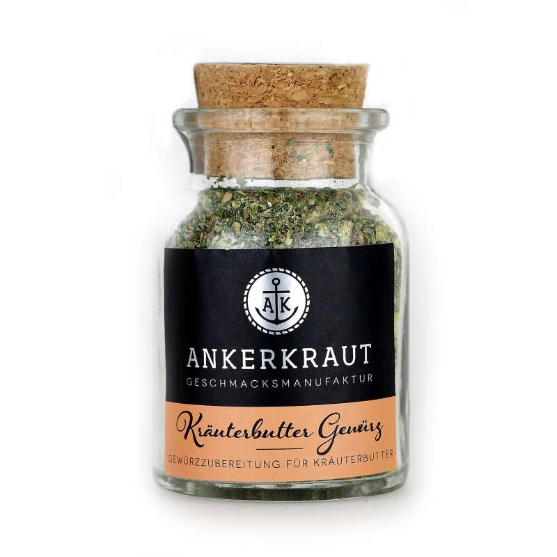 Ankerkraut Kräuterbutter Mix Gewürzmischung Gewürzzubereitung im Korkenglas 65 g