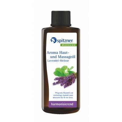 Spitzner Aroma Haut- und Massageöl Lavendel Melisse 190 ml harmonisierendes Massage Öl Spitzner Aroma Haut- und Massageöl Lavendel Melisse 190 ml harmonisierendes Massage Öl