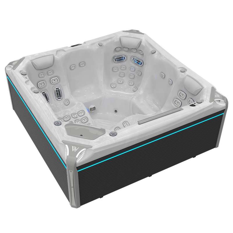 Wellis Everest Life Deluxe Whirlpool Außenwhirlpool 236x236x95cm für 5 Personen inkl. Thermocover