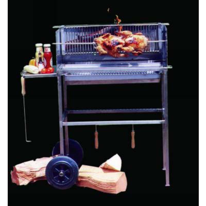 Schneider Multi Kulti Grill aus Edelstahl Holzkohlegrill ohne Motor