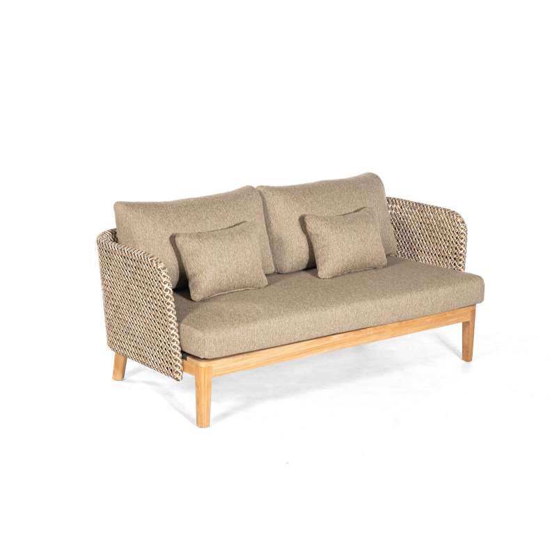 Sonnenpartner CHEYENNE Lounge-Sofa Gartensofa Loungesitzbank Gartenbank Teak