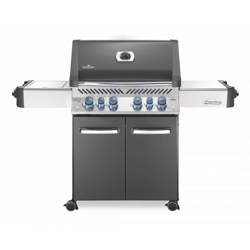 Napoleon Prestige 500 Charcoal Grau Gasgrill 25,7 kW 6 Brenner inkl. SIZZLE ZONE P500RSIBPCH-3