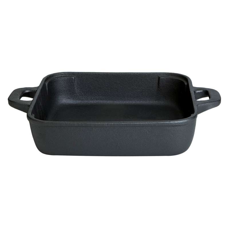 Gusseisenkuss® Gusseisenpfanne mit Griffen 25x25 cm Gusspfanne Gusseisen