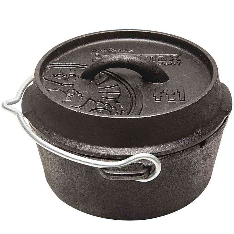 Petromax Feuertopf ft1t ohne Füße 0,93 Liter Gusseisen 18 x 11,5 x 18 cm Dutch Oven