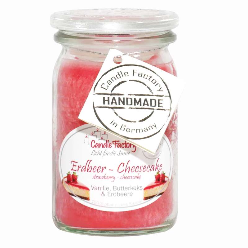 Candle Factory Baby Jumbo Erdbeer-Cheesecake Duftkerze Dekokerze 308174