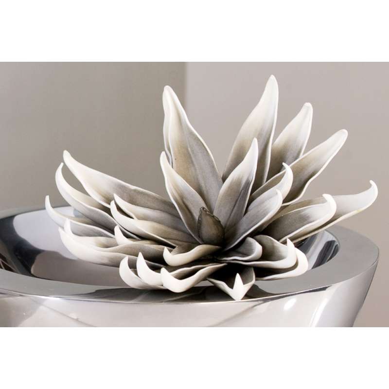 Casablanca Kunstblüte Foam Flower grau/weiß 25 cm