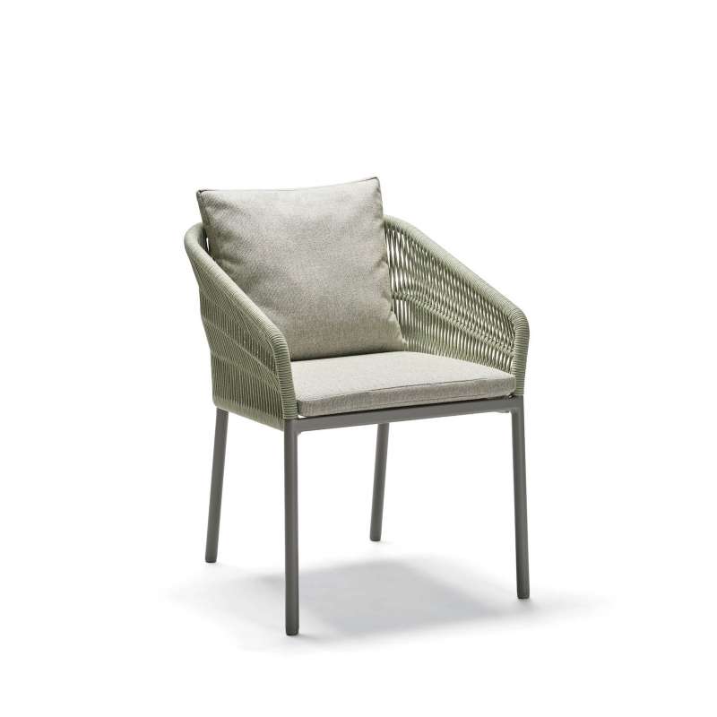 Stern Jella Stapelsessel Gartenstuhl Stapelstuhl Gartensessel mit Kissen Pistazie