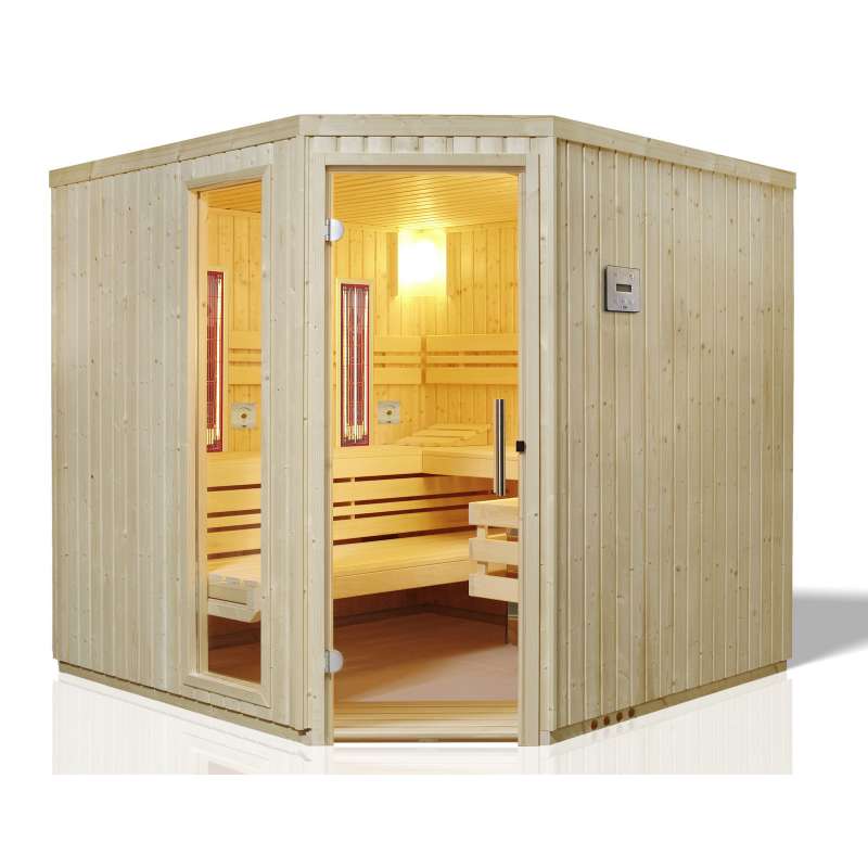 Infraworld Sauna Safir Complete 213 x 213cm Multifunktionssauna 391032