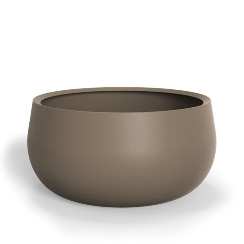 Adezz Lora Pflanzgefäß Fiberglas Pflanzkübel Blumenkübel 120x60 cm beigegrau