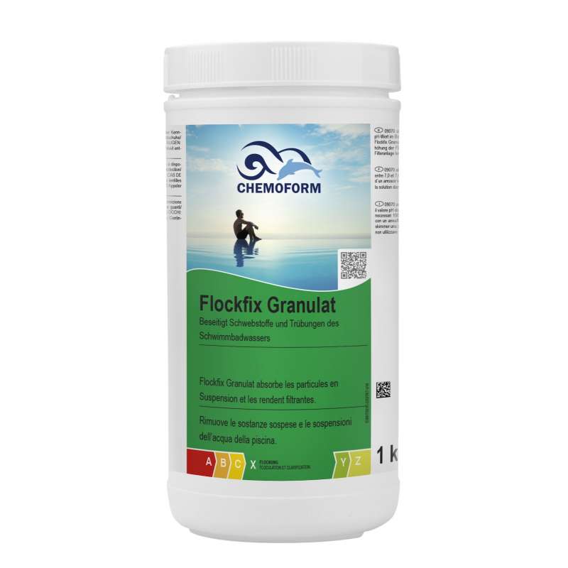 Chemoform Flockfix Granulat 1 kg Flockungsmittel für glasklares Poolwasser