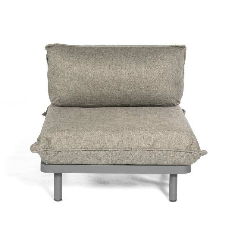 Sonnenpartner Lounge-Mittelmodul Lafayette Aluminium anthrazit inklusive Kissen Loungesessel