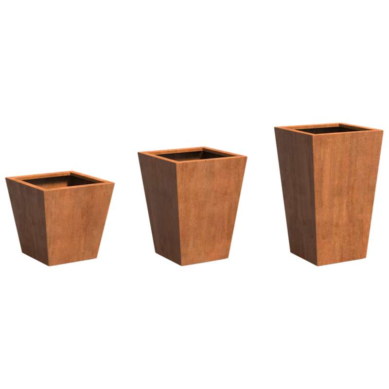 Adezz Tap aus Corten-Stahl Pflanzgefäß Pflanzkübel Blumentopf Blumenkübel