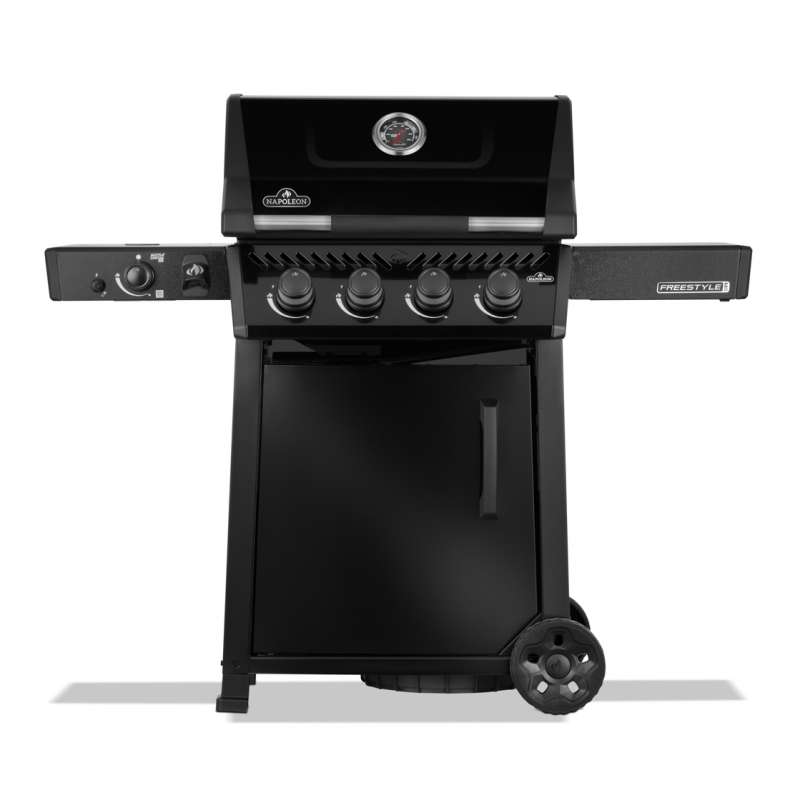 Napoleon Freestyle PRO 425 Gasgrill Schwarz mit Tür 4 Brenner & SIZZLE ZONE FP425DSIBPK-1-DE