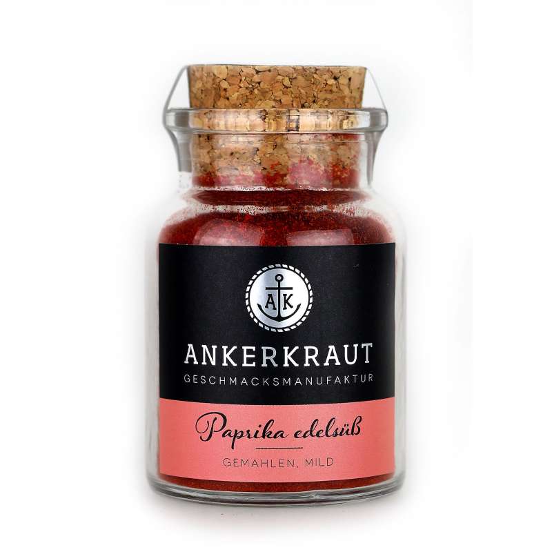 Ankerkraut Paprika edelsüss Paprikaschoten edelsüß im Korkenglas 70 g